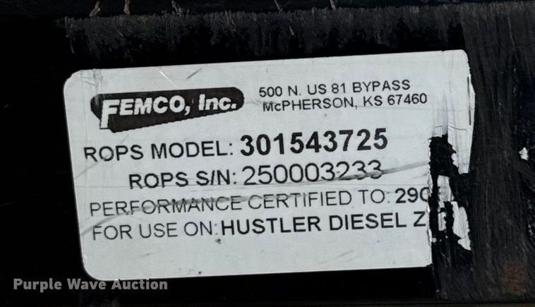 image for item EU5307 Hustler 932681US ZTR lawn mower