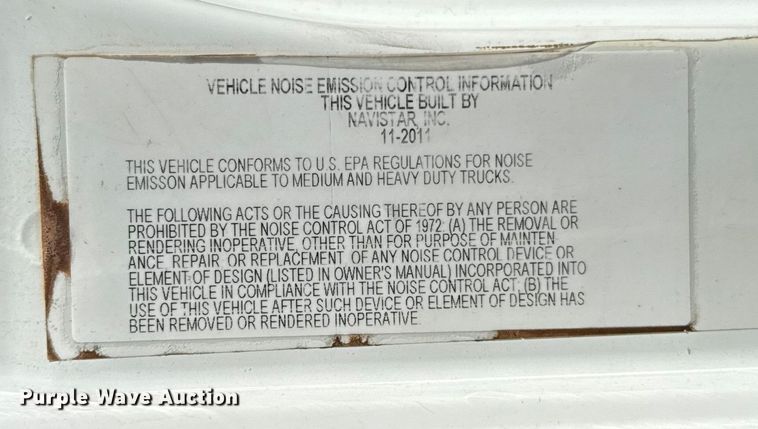 image for item EU5316 2012 International WorkStar 7600 dump truck