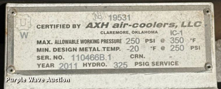 image for item EU5320 2011 Arrow VRC-2 gas compressor