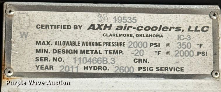 image for item EU5320 2011 Arrow VRC-2 gas compressor