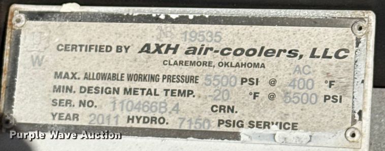 image for item EU5320 2011 Arrow VRC-2 gas compressor