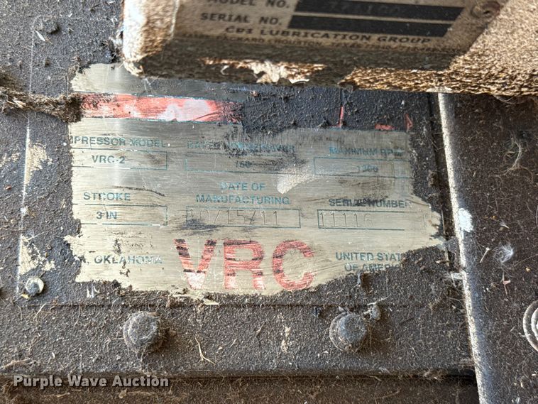 image for item EU5320 2011 Arrow VRC-2 gas compressor