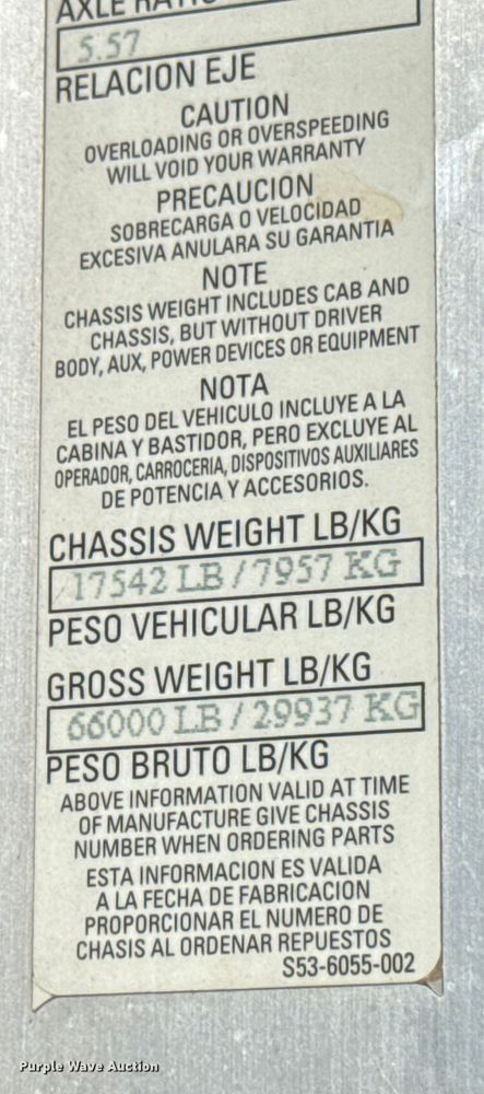 image for item EU5322 2016 Peterbilt 320 refuse truck