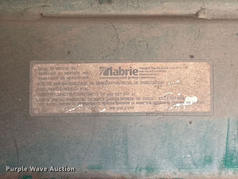 image for item EU5324 2015 Peterbilt 320 refuse truck