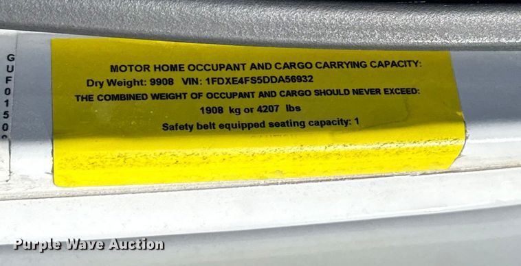 image for item EU5325 2013 Ford E450 Super Duty shuttle bus