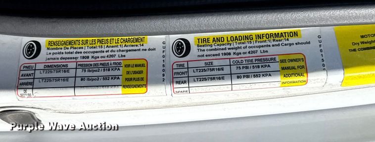 image for item EU5325 2013 Ford E450 Super Duty shuttle bus