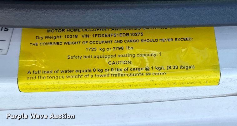 image for item EU5329 2014 Ford E450 Super Duty shuttle bus