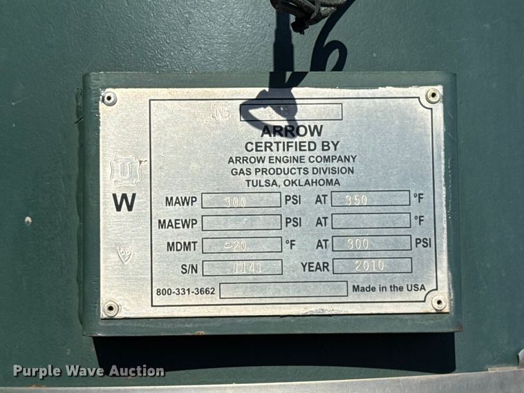 image for item EU5332 2010 Arrow VCR-2 CNG compressor