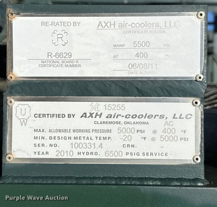 image for item EU5332 2010 Arrow VCR-2 CNG compressor