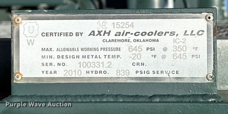 image for item EU5332 2010 Arrow VCR-2 CNG compressor