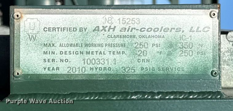 image for item EU5332 2010 Arrow VCR-2 CNG compressor