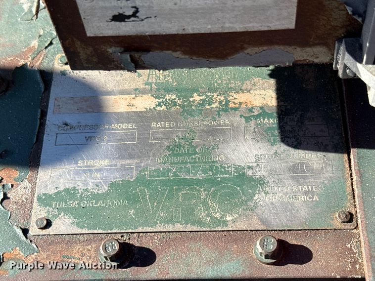 image for item EU5332 2010 Arrow VCR-2 CNG compressor