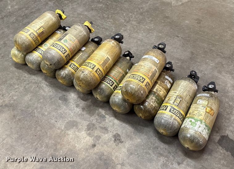 image for item EU5357 (14) MSA oxygen tanks