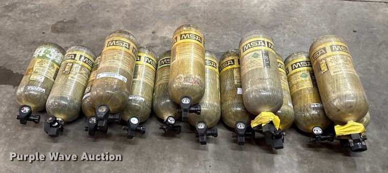 image for item EU5357 (14) MSA oxygen tanks