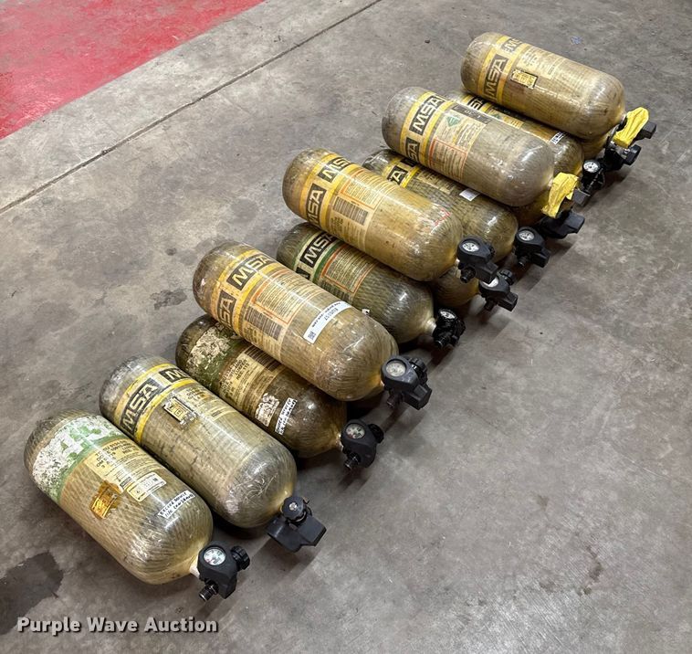 image for item EU5357 (14) MSA oxygen tanks