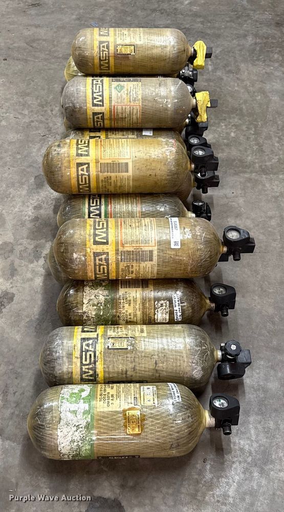 image for item EU5357 (14) MSA oxygen tanks