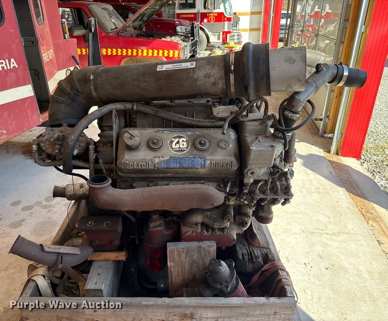 image for item EU5359 1984 Detroit Diesel 6V-92TA engine