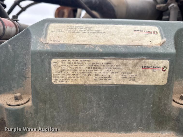 image for item EU6242 2004 Western Star dump truck