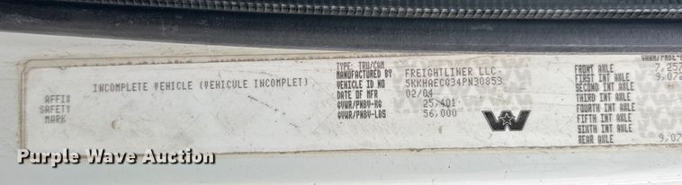 image for item EU6242 2004 Western Star dump truck