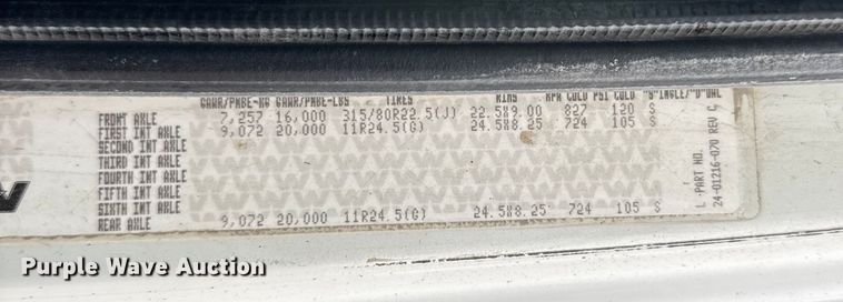 image for item EU6242 2004 Western Star dump truck