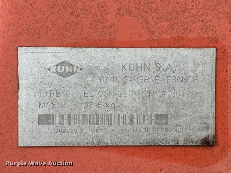 image for item EU6244 Kuhn  EL100 rotary tiller