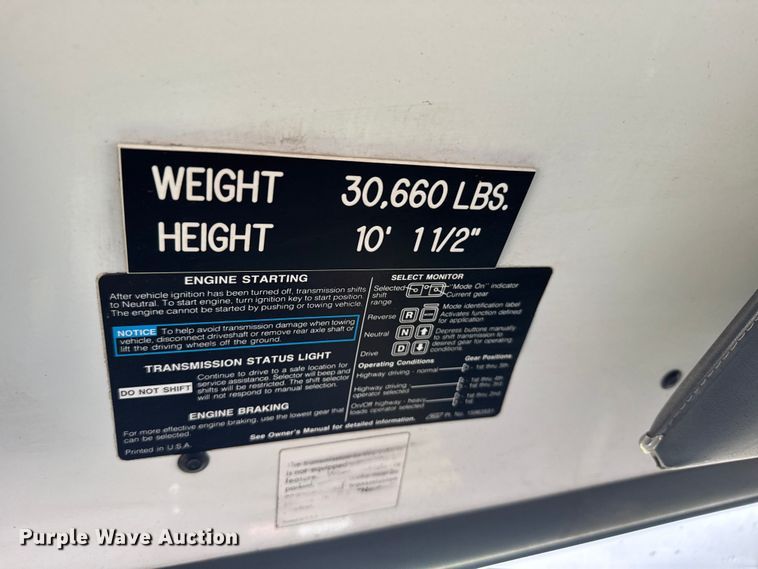 image for item EU6249 2002 GMC C8500 fire truck