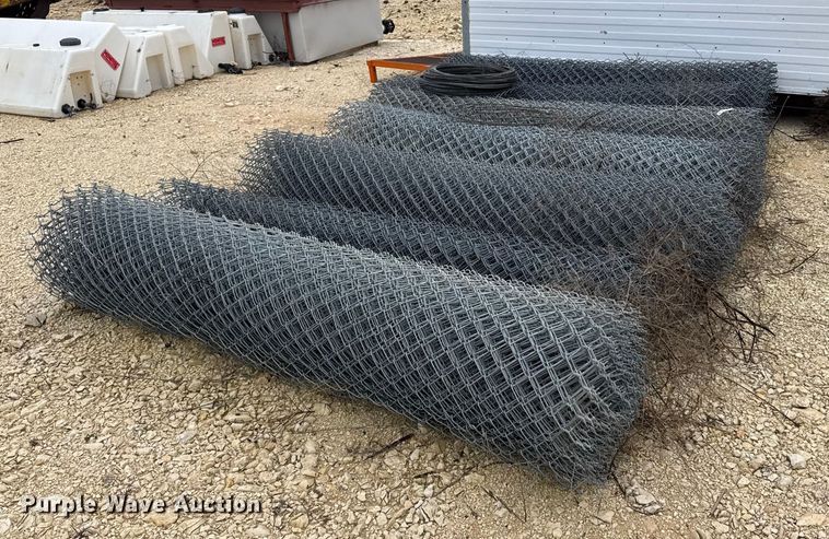 image for item EU6258 (8) rolls of chain link fencing
