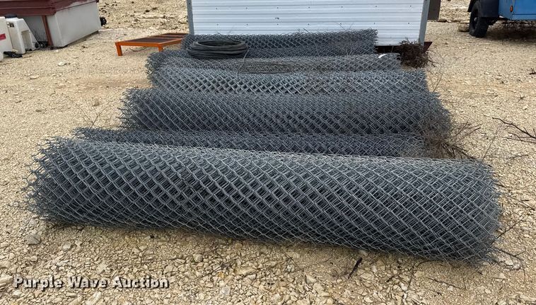 image for item EU6258 (8) rolls of chain link fencing