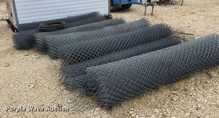 image for item EU6258 (8) rolls of chain link fencing