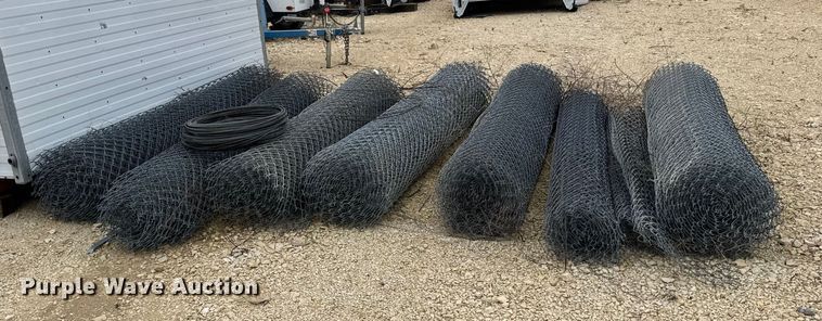 image for item EU6258 (8) rolls of chain link fencing