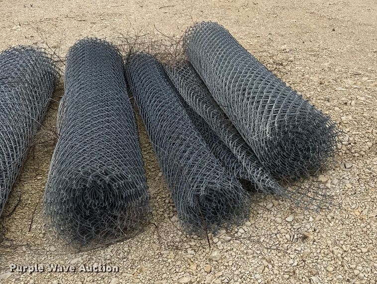 image for item EU6258 (8) rolls of chain link fencing