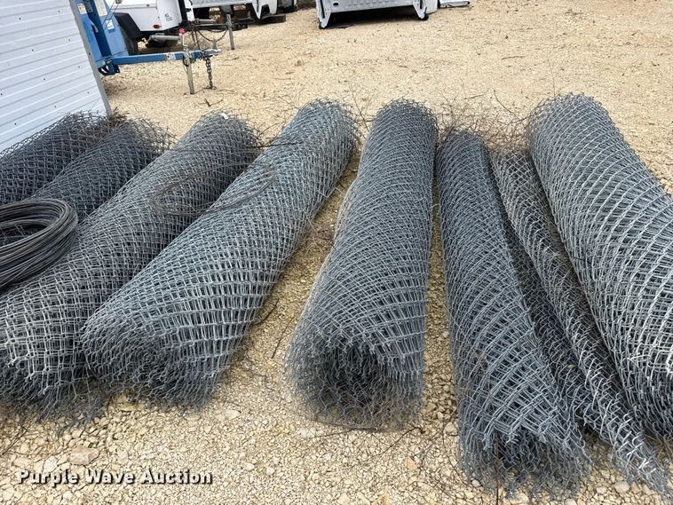 image for item EU6258 (8) rolls of chain link fencing