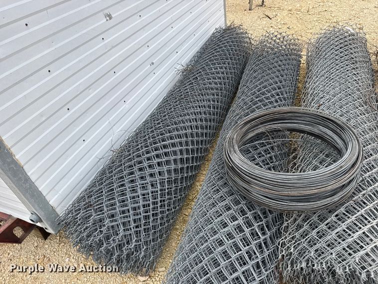 image for item EU6258 (8) rolls of chain link fencing