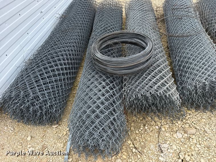 image for item EU6258 (8) rolls of chain link fencing