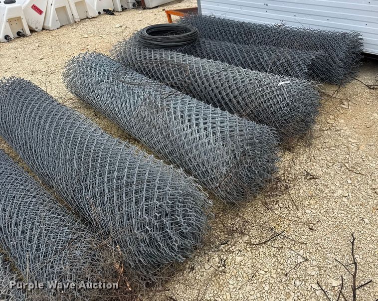 image for item EU6258 (8) rolls of chain link fencing