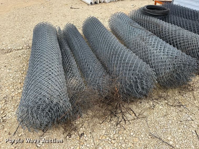 image for item EU6258 (8) rolls of chain link fencing