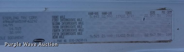 image for item EU6286 2000 Elgin Whirlwind street sweeper truck