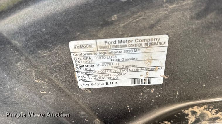 image for item EU6298 2020 Ford Explorer Police Interceptor SUV