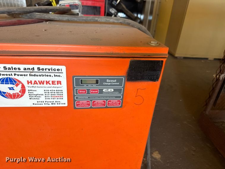 image for item EU6300 C&D Charter Power Systems FR18HK640S forklift charger 