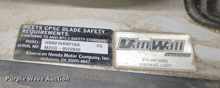 image for item EV5442 Honda push mower