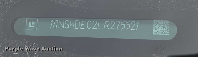 image for item FI0622 2020 Chevrolet Tahoe Police SUV