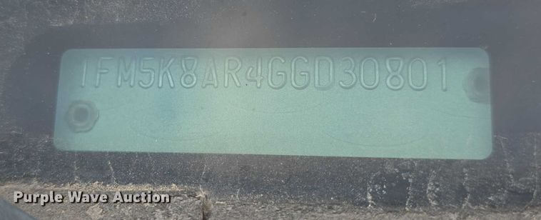 image for item FI0623 2016 Ford Explorer Police Interceptor SUV