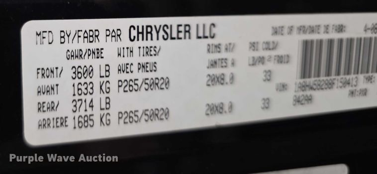 image for item FI0624 2008 Chrysler Aspen Limited SUV