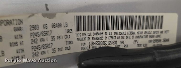 image for item FI0626 2006 Jeep Commander Limited SUV