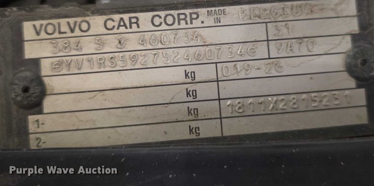 image for item FI0627 2005 Volvo S60 