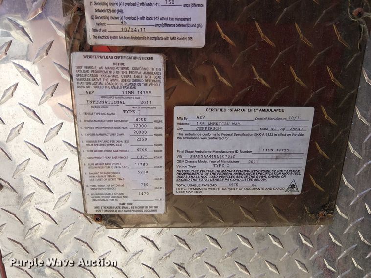 image for item FK0505 2020 Ford F550 Super Duty XLT ambulance