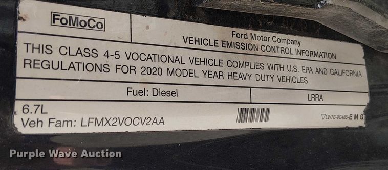 image for item FK0505 2020 Ford F550 Super Duty XLT ambulance