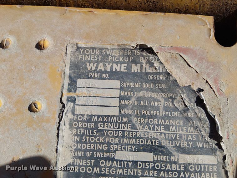 image for item FK0523 Wayne 1-460 street sweeper truck