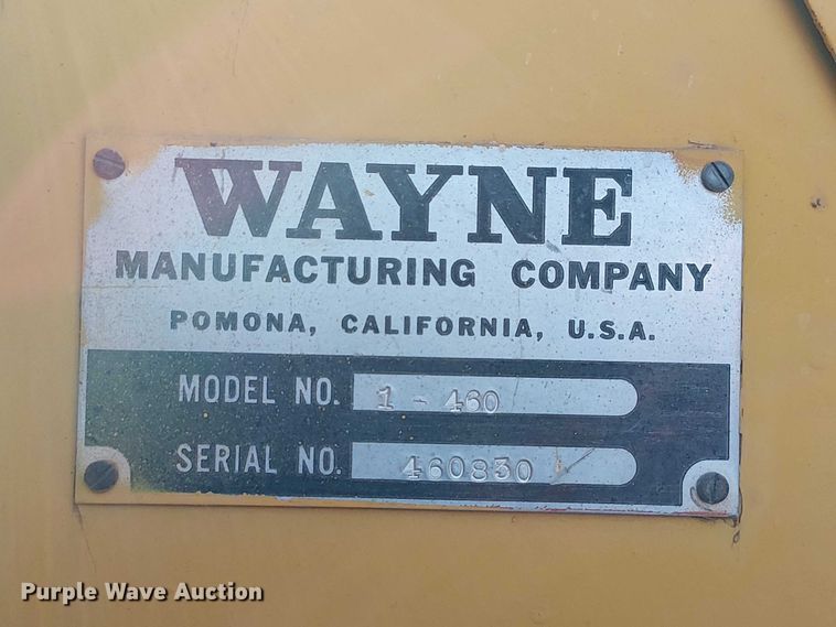 image for item FK0523 Wayne 1-460 street sweeper truck