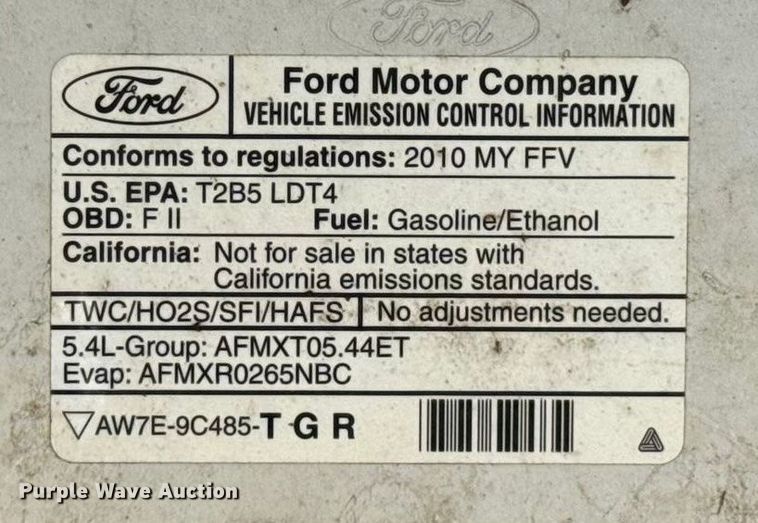 image for item GH9317 2010 Ford F150 pickup truck